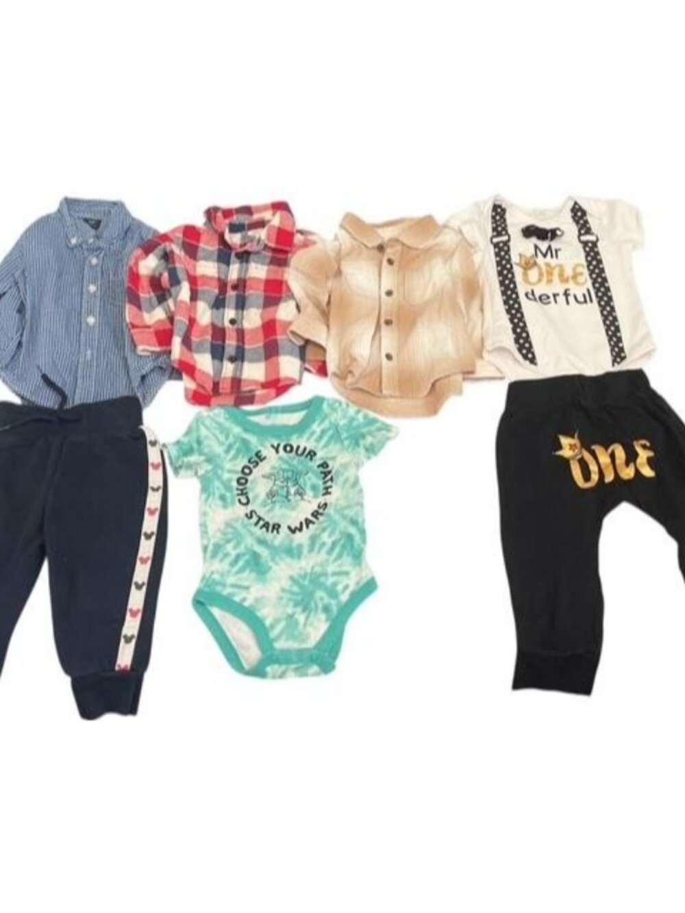 Baby Boy Clothes Lot 18-24M Gap Disney Star Wars Outfit Bundle Premium